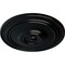 Ekena Millwork Classic Ceiling Medallion (For Canopies up to 5 1/2"), Hand-Painted Jet Black, 21 7/8"OD x 2 3/8"P CM22CLBLF - alternate 3